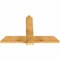 Ekena Millwork Eugene Rough Sawn Timber Gable Bracket, Western Red Cedar, 48"W x 32"H x 2"D x 6"F, 16/12 Pitch GBW048X32X0206EUG00RWR - alternate 4